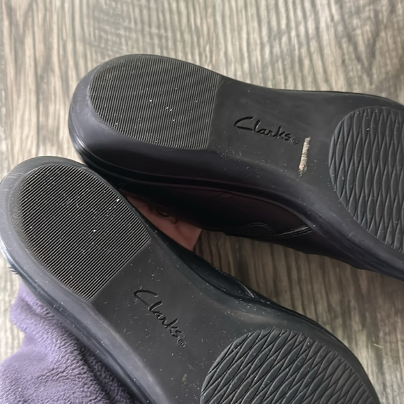 Clarks Collection Carly dream Black‎ button Loafers Slip-On women's size 7 - Picture 11 of 14